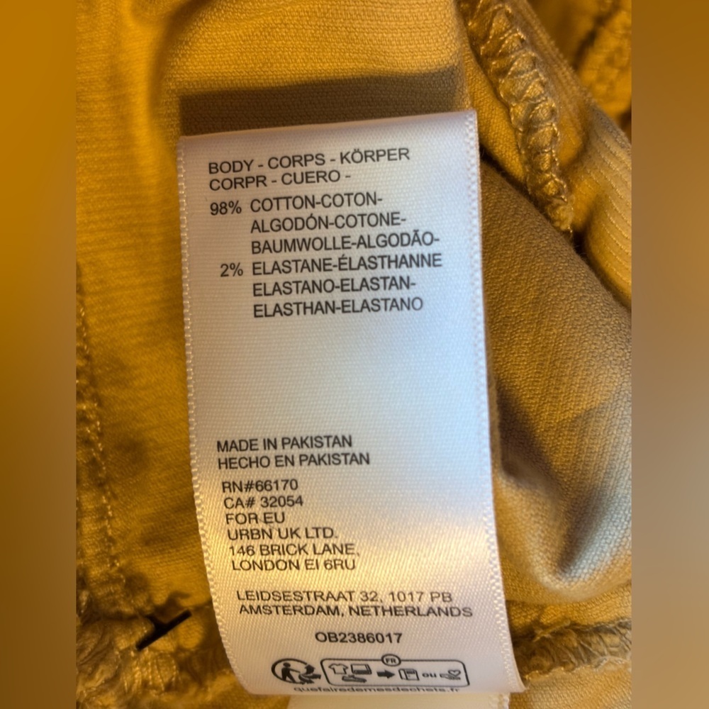 NWT We The Free People Libre Wide Leg Cord Jeans Sand Tan Beige Size 30 - Picture 8 of 10